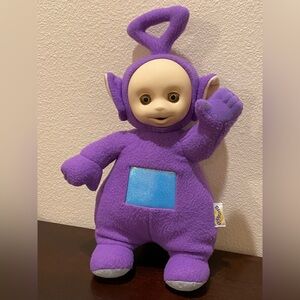 Vintage 1998 Talking Purple Teletubbies Tinky Winky 16” Plush Doll
